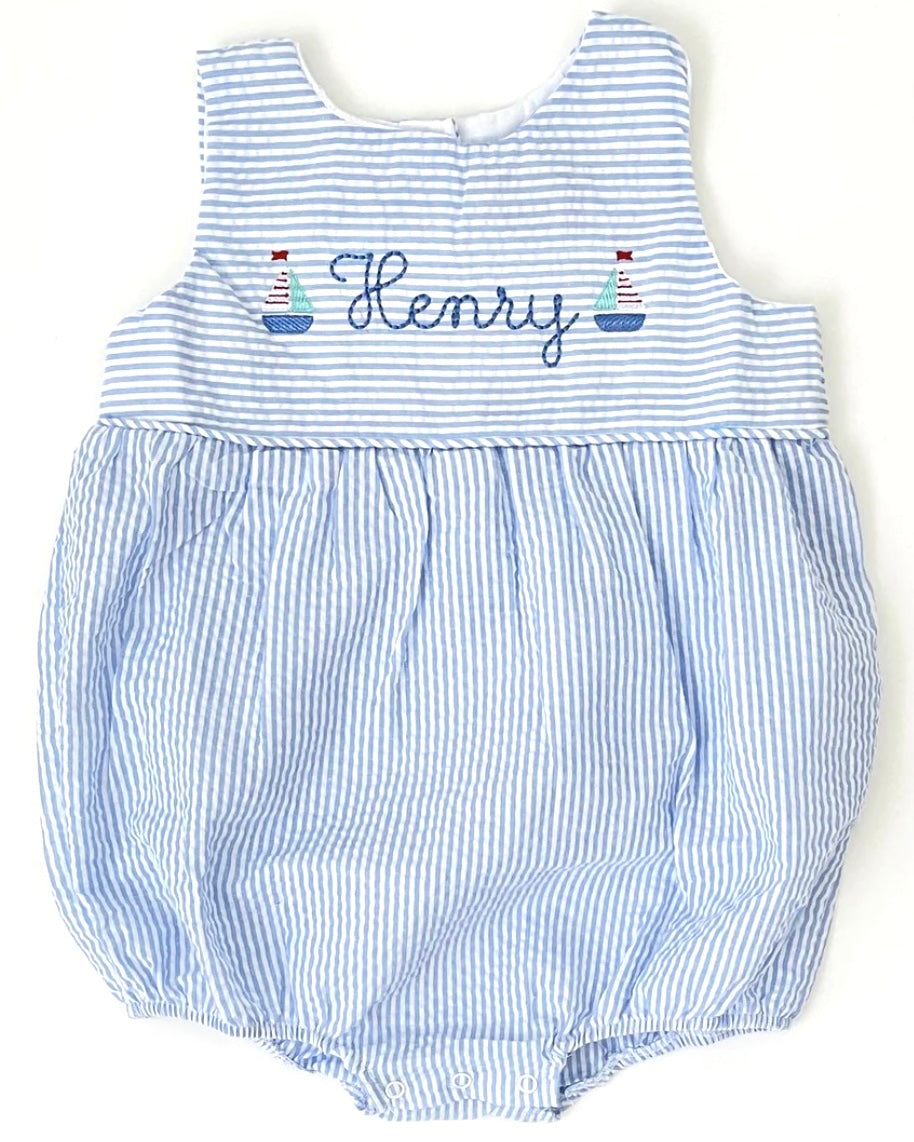 Striped Seersucker Bubble