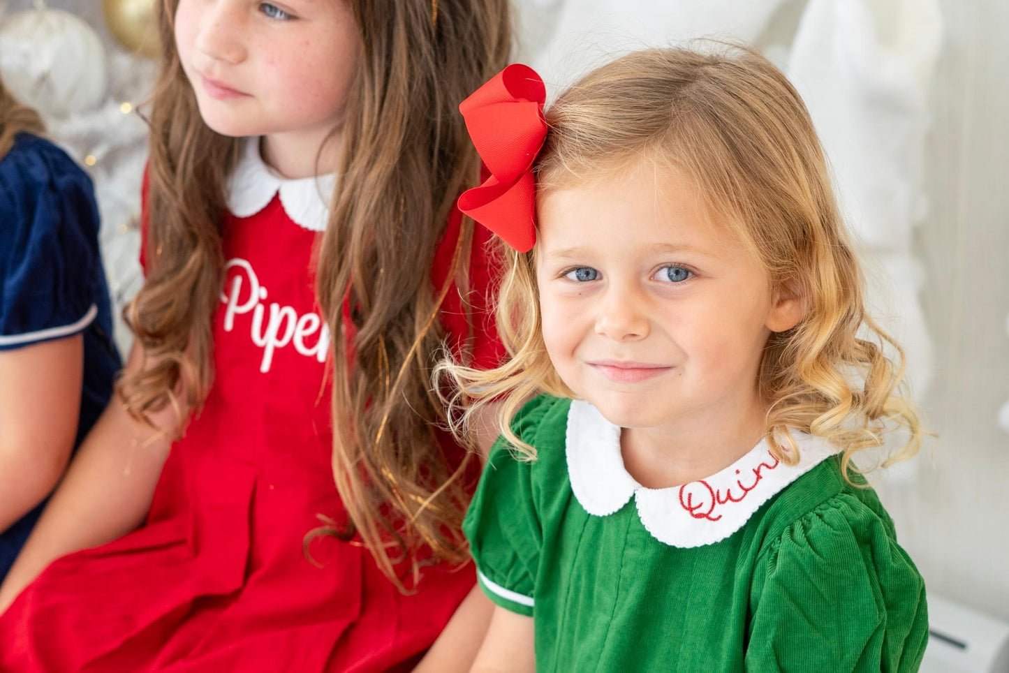 Corduroy Pleated Collar Dress