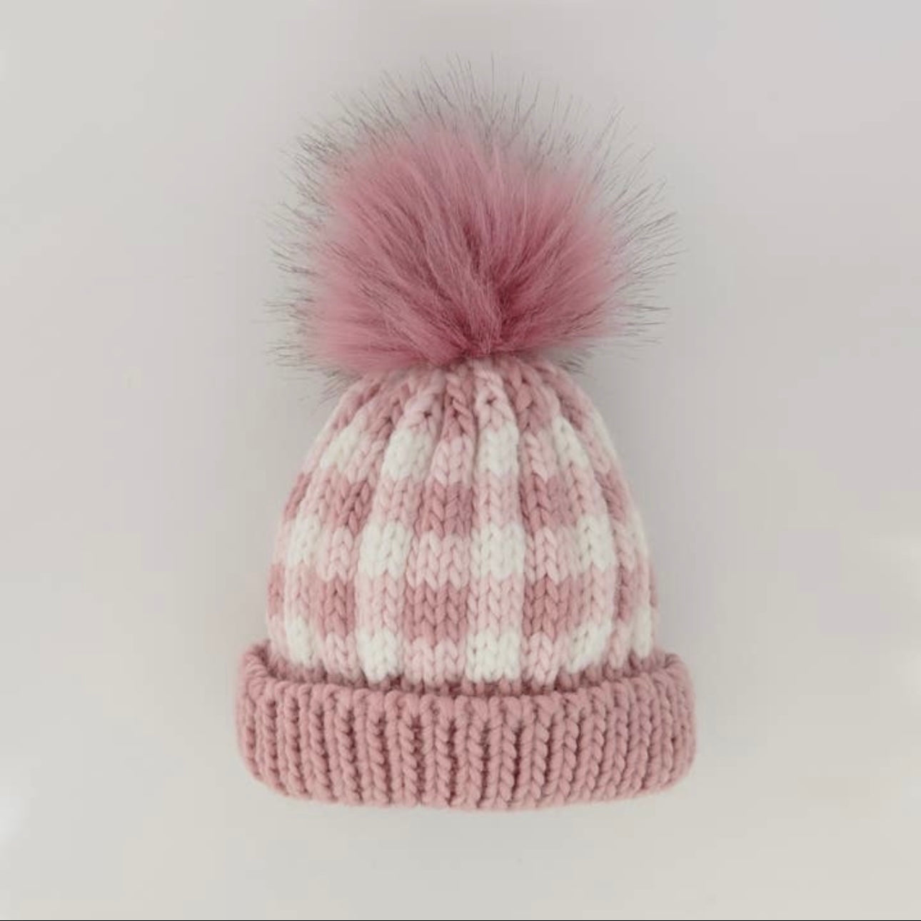 Buffalo Check Pom Pom Beanie