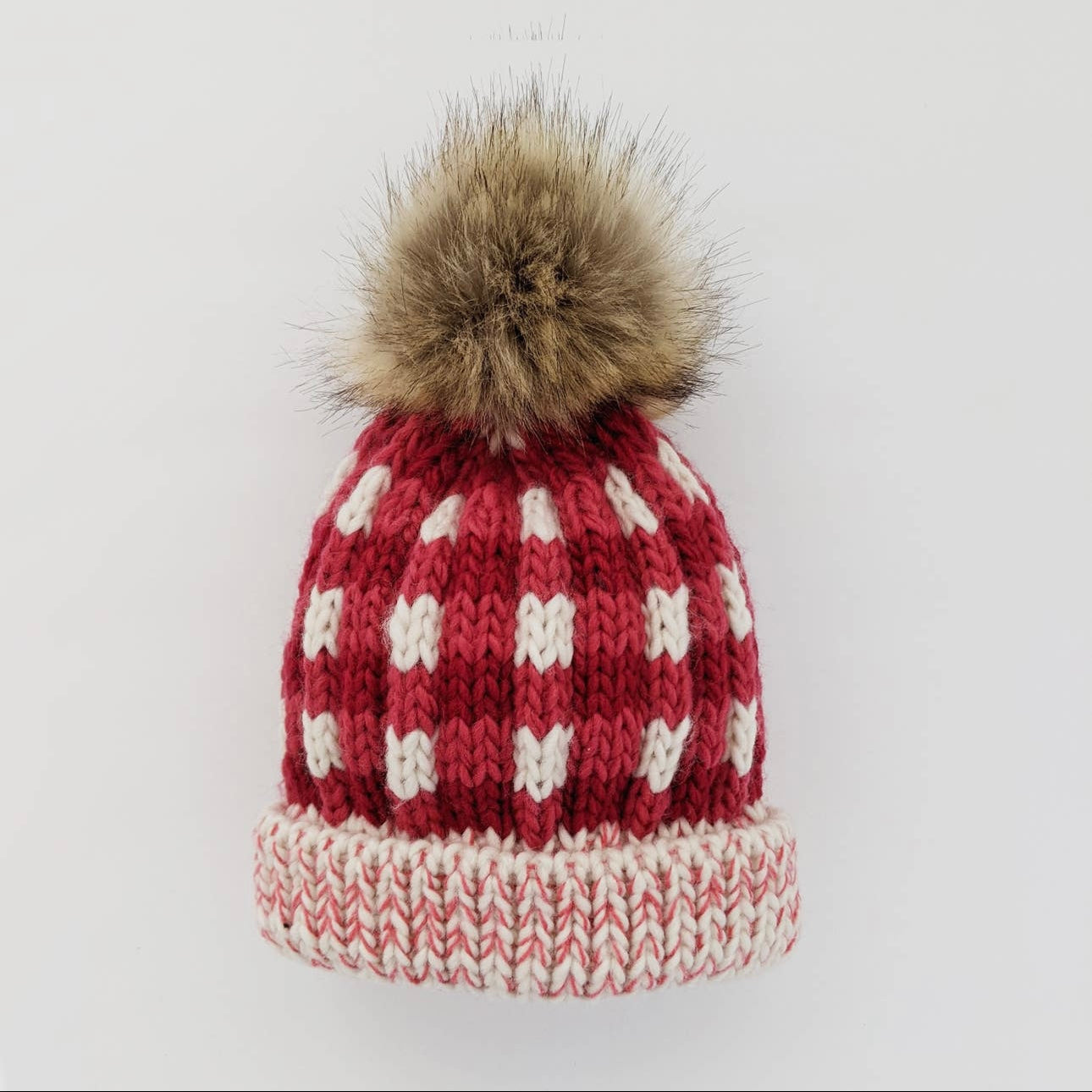 Buffalo Check Pom Pom Beanie