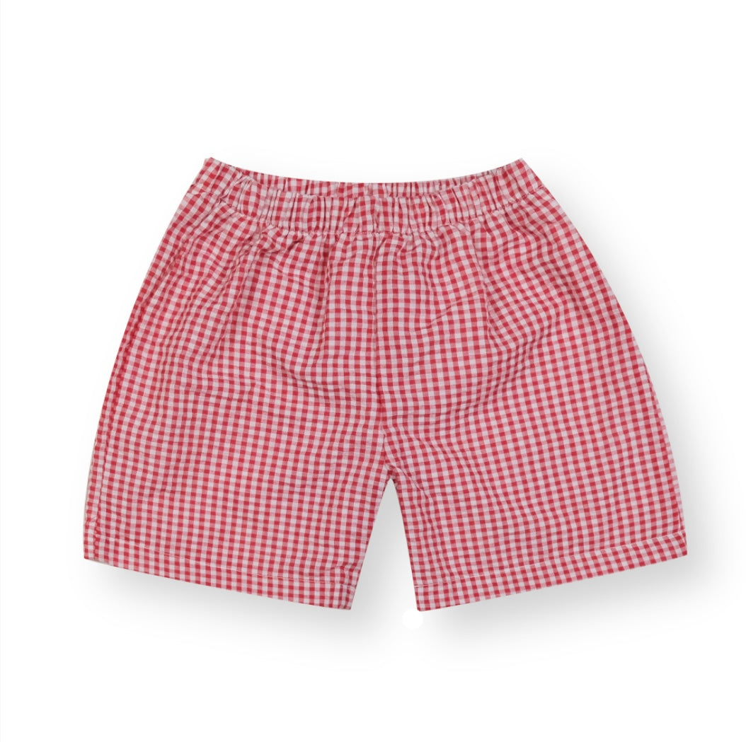 Boys Gingham Shorts